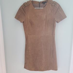 Rachel zoe brown leather dress Size 2